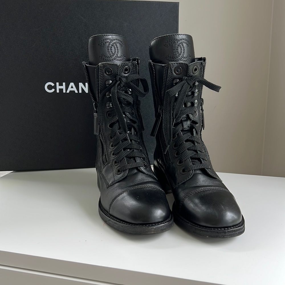 CHANEL  Combat Boots